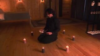 Hot MILF exorcised a demon with the help of a priest in a steamy roleplay scene
