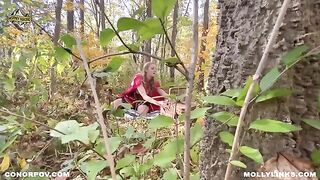 A sexy woman in a red cloak is fucking with the Big Bad Wolf