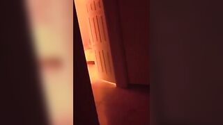 Redhead babe Exhibitionist fucks her neighbor who is a voyeur