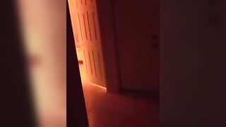 Redhead babe Exhibitionist fucks her neighbor who is a voyeur