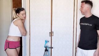 The curious neighbor has a hot old-school sex with an Argentine