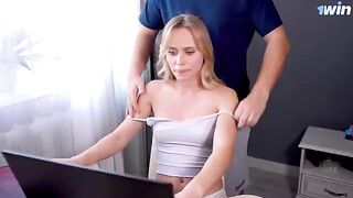 I came to my stepsister streamer for a massage, and things got steamy