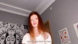 A redhead babe came to me and right away started sucking my cock