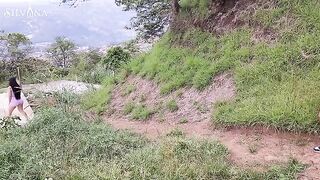 Fitness Latina MILF gets her juicy big ass spanked and fucked outdoors