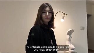Instead of studying, the classmate decided to have hot sex with a gorgeous babe