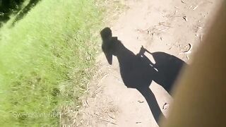A cutie got fucked in the middle of the forest by a muscular guy