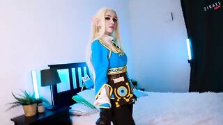 Princess Zelda gets her pussy filled with cock instead of a sword - CUT version