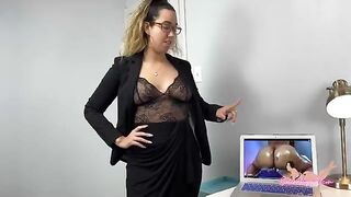 Angry Latina catches her husband watching porn and worships his asshole