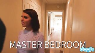 The girl bought a new apartment and had sex with the landlord