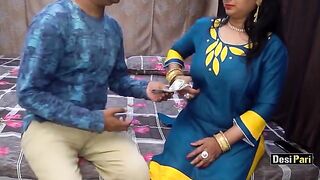Desi Pari aunty gets banged for money with intense Hindi audio action