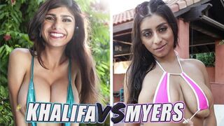A compilation of Mia Khalifa and Violet Myers’ hottest scenes