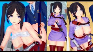 Game Koikatsu! - Big tits Yamato Mikoto's erotic anime video
