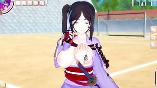 Game Koikatsu! - Big tits Yamato Mikoto's erotic anime video