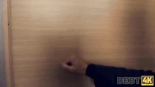 Foursome sex instead of paying the debt with collector
