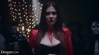 Four submissives serve Mistress Maitland in a hardcore orgy