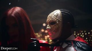Four submissives serve Mistress Maitland in a hardcore orgy