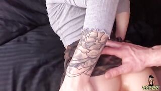 The guy playfully teases and fucks the tight ass of a beauty