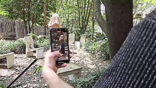 A Colombian actress was recognized by an American and had sex with him outdoors