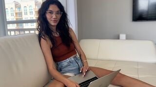 Horny stepbrother forces his stepsister to be naked and have sex with him