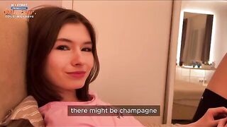 Are you filming me? Please fuck me on camera, it's my first time!