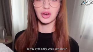 Pervert stepdad fucked slim 18 y.o. redhead with glasses in exclusive vid