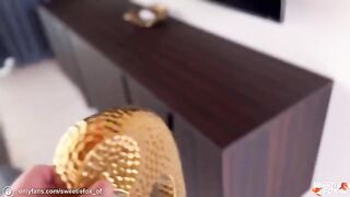 Sweetie Fox and friends trained with a hardcore coach in a steamy villa session