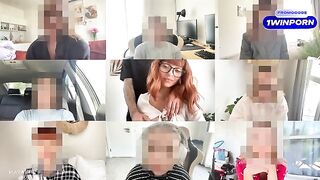A sexy girl got fucked on a zoom call and received a creampie