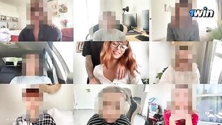 A sexy girl got fucked on a zoom call and received a creampie