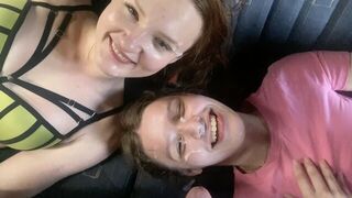 A group of young people are having an anal orgy on a bus, exploring wild fantasies