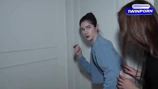 Curious step-sisters spy on their parents and explore their own desires, leading to passionate encounters