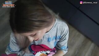 A good morning blowjob will make your stepsister more alert