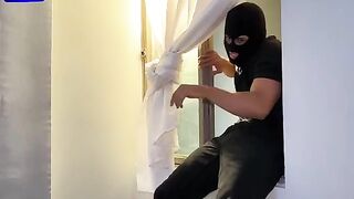 A masked thief broke into the house of Colombian MILF Lina Henao and fucked her hard