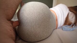 I was jerking off when my step sister caught me, fucked her hard