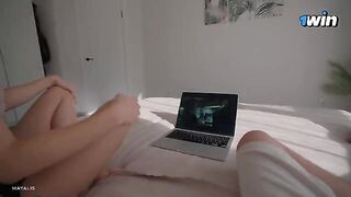 My step sister replaced a series with my cock while my parents were out