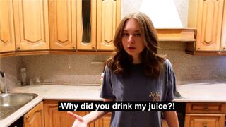My angry roommate turned into a passionate girl after intimacy
