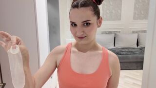 My hot stepsister forgot a condom after sex with her boyfriend