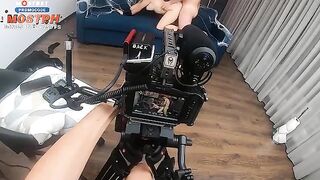 Behind the scene with a beautiful blonde and darko Mur’s roughness