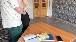 A young student fucked by his hot MILF teacher