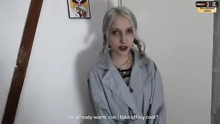 A random girl scared me, fortunately, she turned out to be a nymphomaniac and fucked me