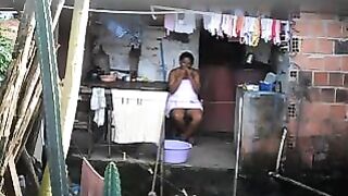 A hidden camera captured a black woman's intimate moments, unaware of being filmed