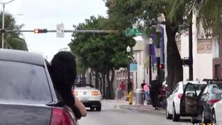The guy with his friends had fun with two whores in the car