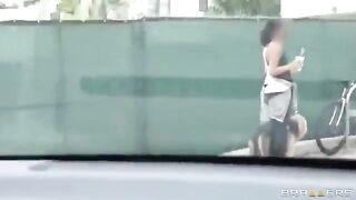 The guy with his friends had fun with two whores in the car