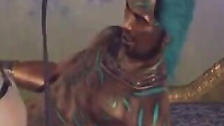 Brunette woman has a lot of pleasure with a big dick