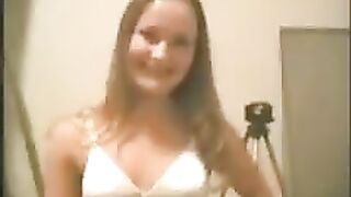 A cute young girl gets fucked at home