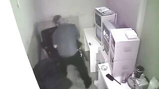 The girl was photographed during sex at work unknowingly