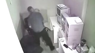 The girl was photographed during sex at work unknowingly