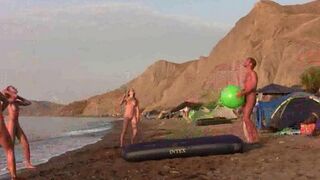 A badminton game in naked version. Is it not exciting enough?
