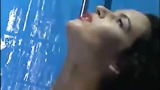 A couple engaged in passionate anal sex right in the bathroom