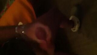 The guy was jerked off in front of the mirror with great pleasure