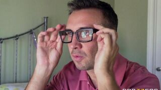 The guy tore red underwear from the girl and fucked her hard